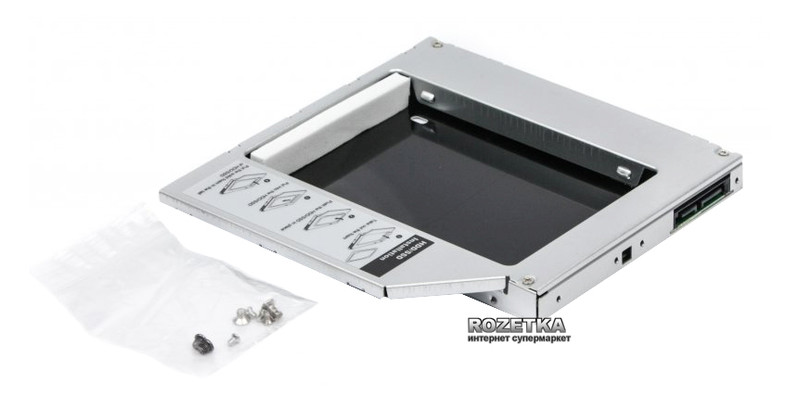 Карман для ноутбука под 2.5 SSD/Sata винт (вместо привода) Agestar SSMR2S 12.5mm