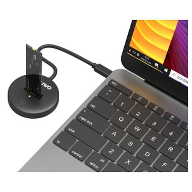 Док-станция для накопителей Maiwo M.2 NVMe/SATA SSD to USB3.2 Gen2 USB-C 10Gbps (K1698P2) фото №3