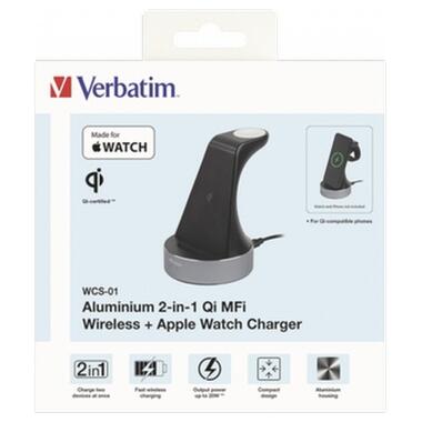 Зарядний пристрій Verbatim 2in1 Apple Watch and iPhone Charging Stand (49555) фото №11