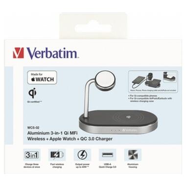 Зарядний пристрій Verbatim 3in1 Apple Watch and iPhone Charging Stand (49556) фото №10