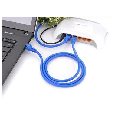Патч-корд Ugreen 2 м U/UTP Cat 6 RJ-45, синий (11201) фото №5
