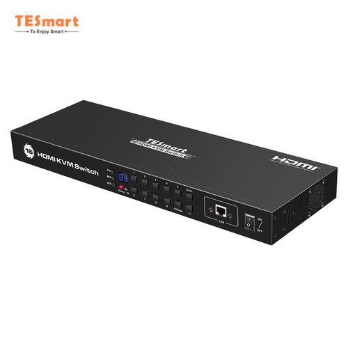 KVM-перемикачTelsa Rack Mount HDMI 16x1 з Support 4k RS232 LAN Control USB2.0 (HKS1601A10) фото №1