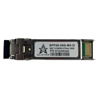 Модуль SFP Alistar SFP28 25GBASE-LR 1SM WDM LC 10KM TX1330/RX1270nm DDM/ (SFP28-LR-BX-D) фото №1