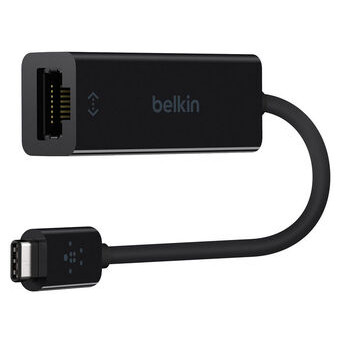 Мережна карта Belkin USB-C-RJ-45 Gigabit Ethernet (F2CU040btBLK) фото №1