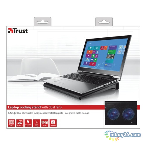 Ноутбук для ноутбука Trust Azul Laptop Cooling Stand with dual fans фото №9