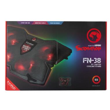 Підставка для ноутбука Marvo FN-38 17 Red-LED (10210026) фото №4