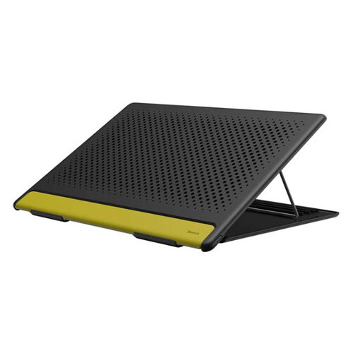 Підставка під ноутбук Baseus Lets go Mesh Portable Laptop Stand Grey&Yellow SUDD-GY фото №1