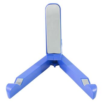 Підставка Lesko JR треугольник Синяя універсальна настільна для планшета і смартфона фото №2