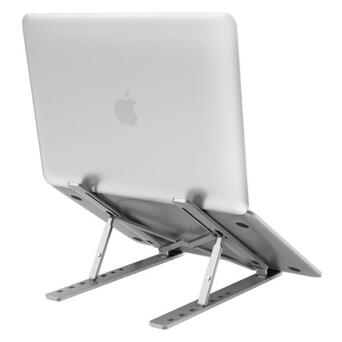 Підставка під ноутбук універсальна, а також для MacBook Air Pro HQ-Tech HQ-CP-AIR, алюміній, складна фото №6