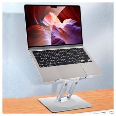 Підставка для ноутбука COTECi SD-60 Swivel срібна (52012) фото №8