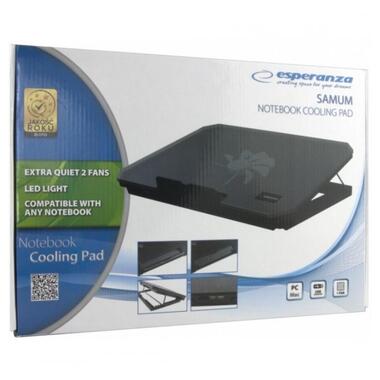 Подставка для ноутбука Esperanza Samum Notebook Cooling Pad all types (EA141) фото №3