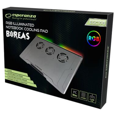 Підставка для ноутбука Esperanza EGC108 with RGB Boreas (EGC108) фото №6