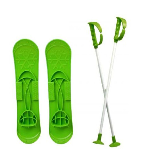 Детские лыжи SKI BIG FOOT (зеленые) 6586 фото №1