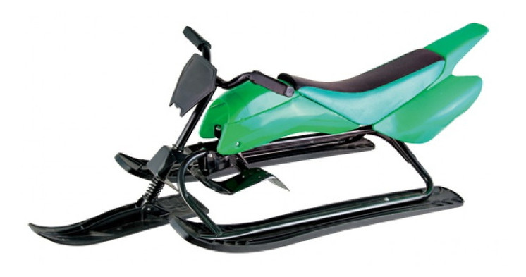 Санки-мотоцикл Kidigo Green (SLED07) фото №1