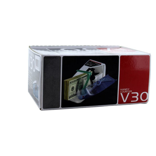 Ручная машинка для счета денег Handy Counter V30 c детектором на батарейках или от сети (7556HZ) фото №7