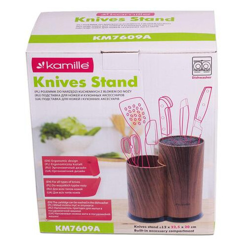 Підставка для ножів та кухонного приладдя Kamille KM-7609-A фото №4
