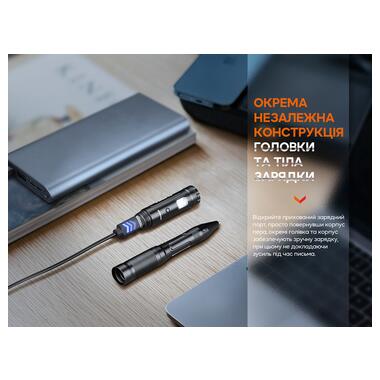 Тактична ручка з синім ліхтарем Fenix T6 фото №9