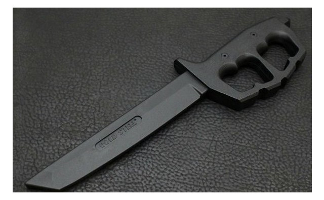 Нож тренировочный Cold Steel Rubber Training Trench Knife Tanto (92R80NT) фото №4
