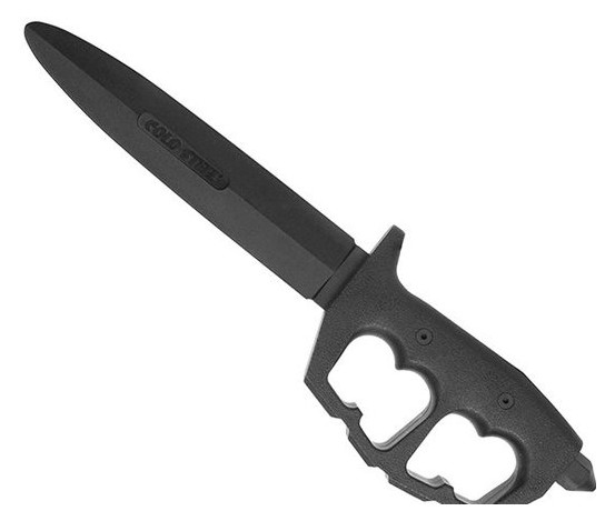 Нож тренировочный Cold Steel Rubber Training Trench Knife Dble Edge (92R80NTP) фото №2