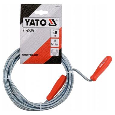 Трос для очистки канализационных труб Yato 6мм x 3м (YT-25002) фото №2