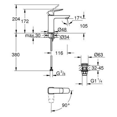 Смеситель Grohe QuickFix 1018360000 фото №5