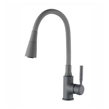 Смеситель для кухни Zerix Atrium-011-T Graphite Refl.Gray (ZX6107)  фото №1