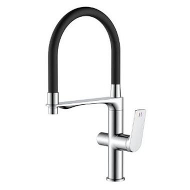 Змішувач для кухні Mixxus Premium DERBY 021 NUT REFL.BLACK з виходом для питної води MI6600 фото №1