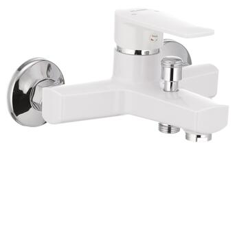 Змішувач для ванни PLAMIX Oscar-009 White (без шланга та лійки) PM0025 фото №1