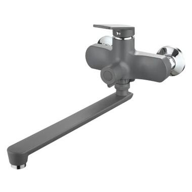 Смеситель для ванной Plamix Lucas-006 Euro SET Graphite (PM6101)  фото №1