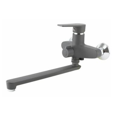Смеситель для ванны Plamix Oscar-006 Euro SET Graphite (PM6098)  фото №1