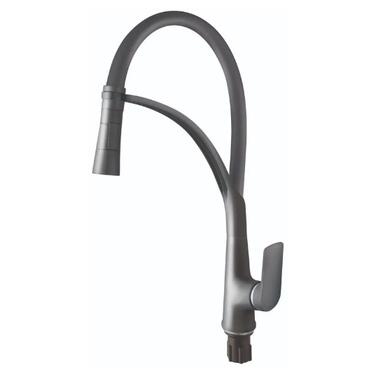 Смеситель для кухни Plamix Lucas-017 SET Graphite Refl.Grey (PM0723)  фото №1