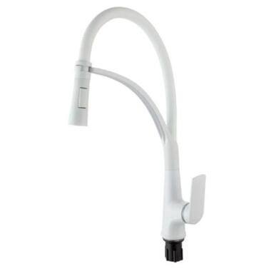 Смеситель для кухни Plamix Lucas-017 SET White REFL.White (PM0716)  фото №1