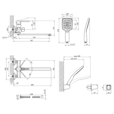 Смеситель Kroner Essen-SCH070 (CV024330) фото №8