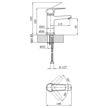 Смеситель Kroner Hagen-C010 (CV032258) фото №7