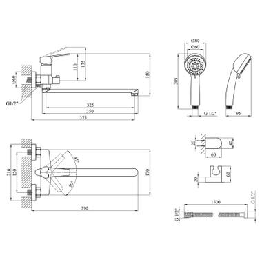 Смеситель Kroner Hagen-C070 (CV032243) фото №8