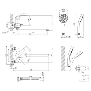 Смеситель Kroner Konstante-C071 (CV023592) фото №7