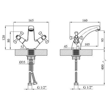 Смеситель Kroner Rhein-C010 (CV018074) фото №7