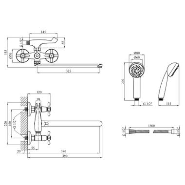 Смеситель Kroner Royce-C070 (CV029047) фото №8