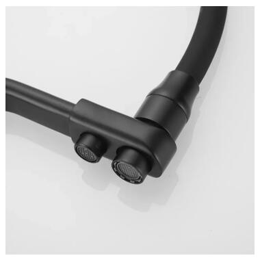 Змішувач для кухні WEZER із підключенням до фільтра INX4A-08-BLACK фото №4