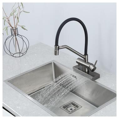 Змішувач для кухні Gappo з водоспадом G4098-9 фото №6