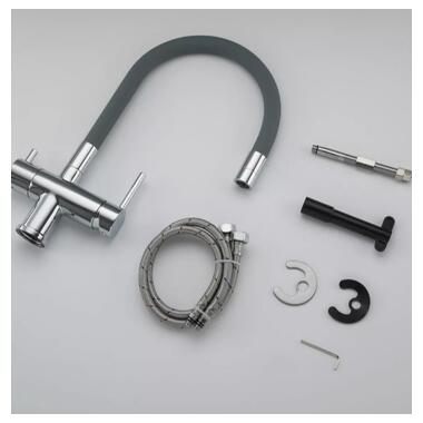 Змішувач для кухні Gappo з виходом для питної води, з гнучким виливом G4398-30 фото №6