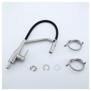 Змішувач для кухні Gappo з гнучким виливом G4098-15 фото №4