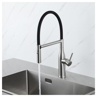 Змішувач для кухні Gappo з гнучким виливом G4098-25 фото №5