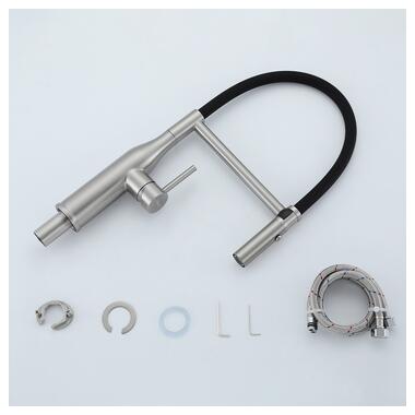 Змішувач для кухні Gappo з гнучким виливом G4098-25 фото №4