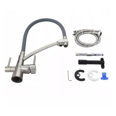 Змішувач для кухні Frap із виходом для питної води F4374-5 фото №3