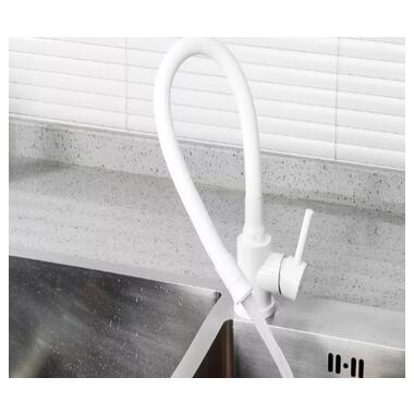 Змішувач для кухні Frap із гнучким виливом F40994-8 фото №6