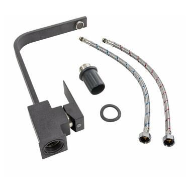 Змішувач для кухні Platinum 179 NES (3007) Карбон (SP000041062)  фото №2