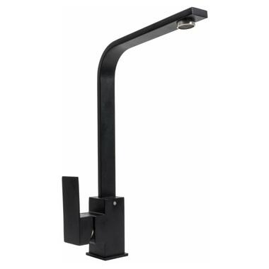 Змішувач для кухні Platinum 179 NES (3007) Чорний матовий (SP000034021)  фото №1