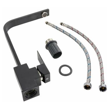 Змішувач для кухні Platinum 179 NES (3007) Чорний матовий (SP000034021)  фото №2