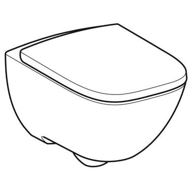 Унітаз Geberit Modo підвісний закрита форма, Rimfree, з сидінням з кришкою, білий (502.939.00.1) фото №2